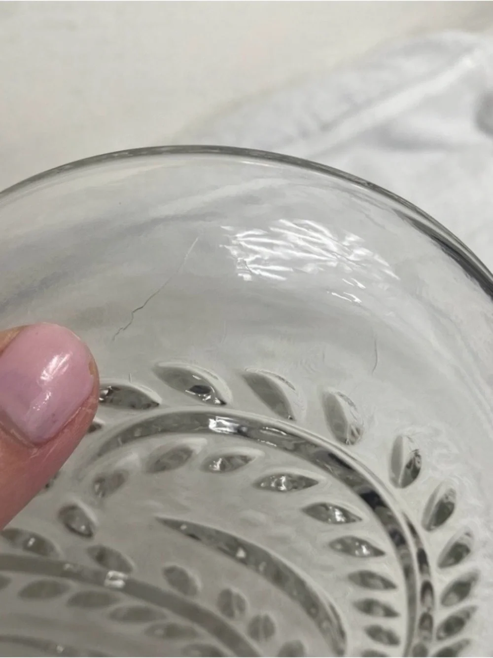 Pier 1 Imports Clear Paisley Sheer Glass Round Plate Set of 2 Bohemian Farmhouse